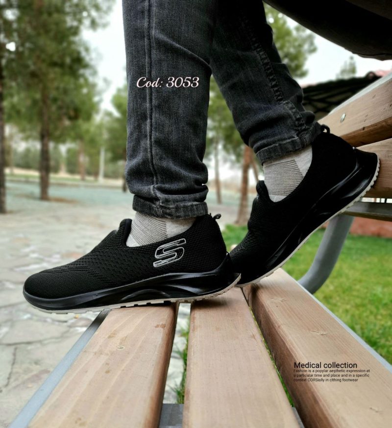 خرید اینرنتی کفش کفش کتونی اسپرت مردانه پسرانه مدل اسکیچرز رویه بافت زیره پیو اصفهان