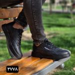 خرید اینترنتی کفش کتونی اسپرت مدل ریبوک رویه چرمی ضد اب مشکی اصفهان