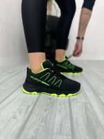 خرید اینترنتی کفش کتونی اسپرت زنانه دخترانه مدل سالامون یه مدل فوق العاده راحت رنگ مشکی سبز خاص اصفهان