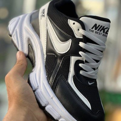 خرید اینترنتی کفش اسپرت زنانه دخترانه مدل نایک خوشپا و راحت رنگ مشکی سفید جذاب اصفهان