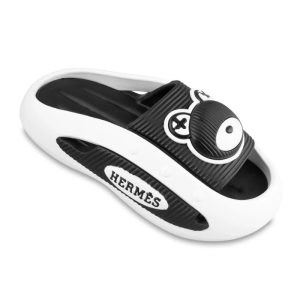 خرید اینترنتی دمپایی کرومی عرسکی زنانه و دخترانه مدل جسیکا شگفت انگیز رنگ سفید مشکی جذاب اصفهان