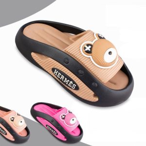 خرید اینترنتی دمپایی کرومی عرسکی زنانه و دخترانه مدل جسیکا مدرن و اصیل رنگ مشکی قهوه ای جذاب اصفهان