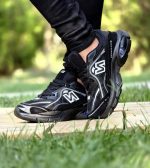 خرید اینترنتی کفش کتونی اسپرت مردانه و پسرانه مدل نیوبالانس طرح کپسولی رنگ مشکی تمام سبک اصفهان