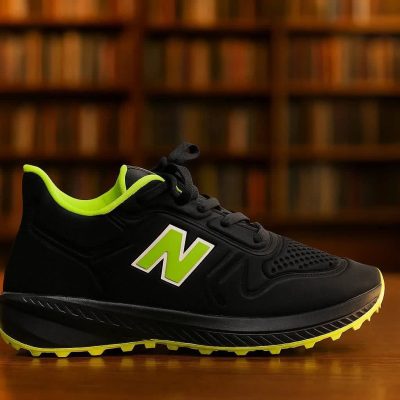 خرید اینترنتی کفش کتونی اسپرت مردانه و پسرانه مدل نیوبالانس جدید و به روز رنگ مشکی سبز جذاب اصفهان